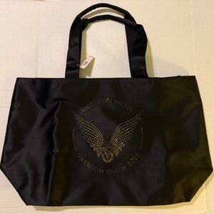 Victoria’s Secret Black Nylon Rhinestone Embellished Fashion Show 2025 Tote